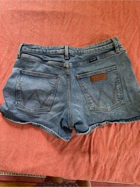 Wrangler Medium Blue Denim Women's Cutoff Shorts